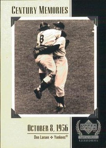 #131 Don Larsen - New York Yankees - 1999 Upper Deck Century Legends Baseball