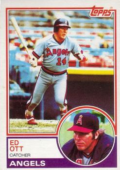 #131 Ed Ott - California Angels - 1983 Topps Baseball