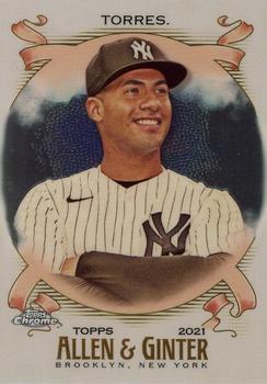 #131 Gleyber Torres - New York Yankees - 2021 Topps Allen & Ginter Chrome Baseball