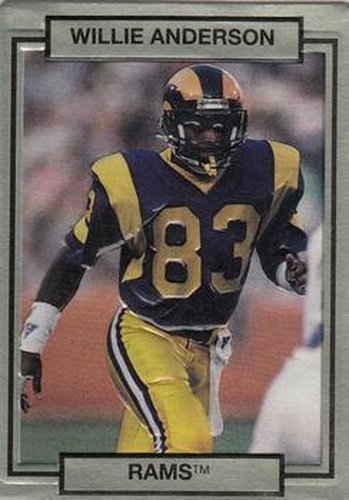 #131 Willie Anderson - Los Angeles Rams - 1990 Action Packed Football