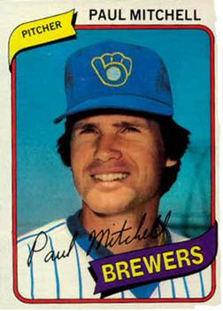 #131 Paul Mitchell - Milwaukee Brewers - 1980 Topps Baseball