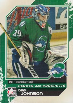 #131 Chad Johnson - Connecticut Whale - 2010-11 In The Game Heroes and Prospects Hockey