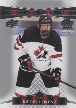 #131 Rieger Lorenz - Canada - 2022-23 Upper Deck Team Canada Juniors Hockey