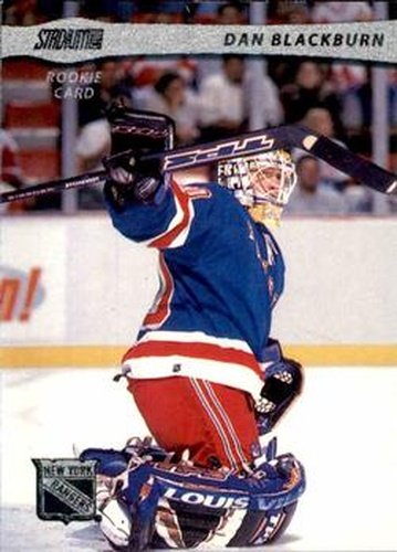 #131 Dan Blackburn - New York Rangers - 2001-02 Stadium Club Hockey