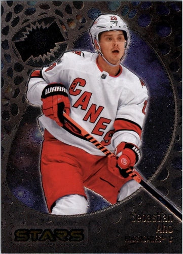 #131 Sebastian Aho - Carolina Hurricanes - 2022-23 SkyBox Metal Universe Hockey