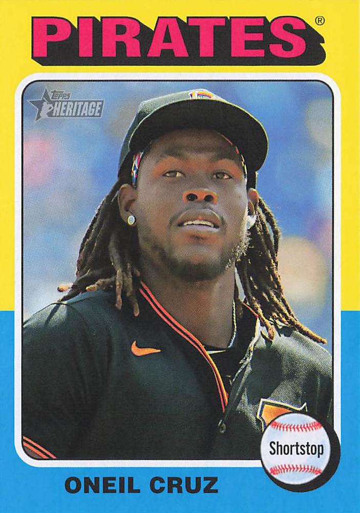#131b Oneil Cruz - Pittsburgh Pirates - 2024 Topps Heritage Baseball