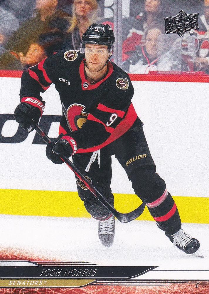 #132 Josh Norris - Ottawa Senators - 2024-25 Upper Deck Hockey