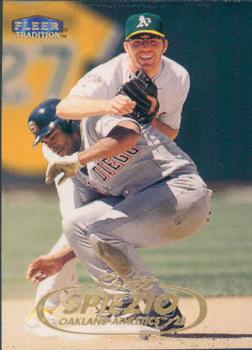 #132 Scott Spiezio - Oakland Athletics - 1998 Fleer Tradition Baseball