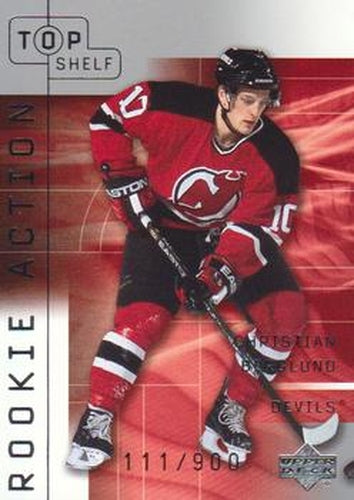 #132 Christian Berglund - New Jersey Devils - 2001-02 Upper Deck Top Shelf Hockey