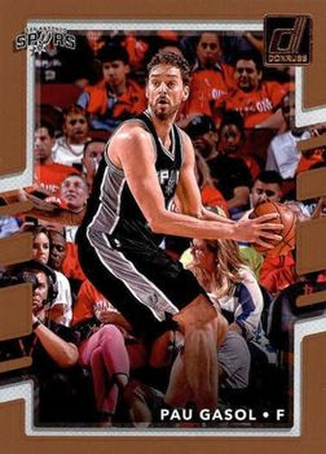 #132 Pau Gasol - San Antonio Spurs - 2017-18 Donruss Basketball