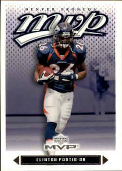 #132 Clinton Portis - Denver Broncos - 2003 Upper Deck MVP Football