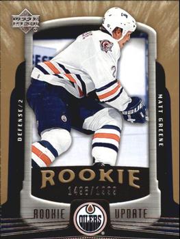 #132 Matt Greene - Edmonton Oilers - 2005-06 Upper Deck Rookie Update Hockey