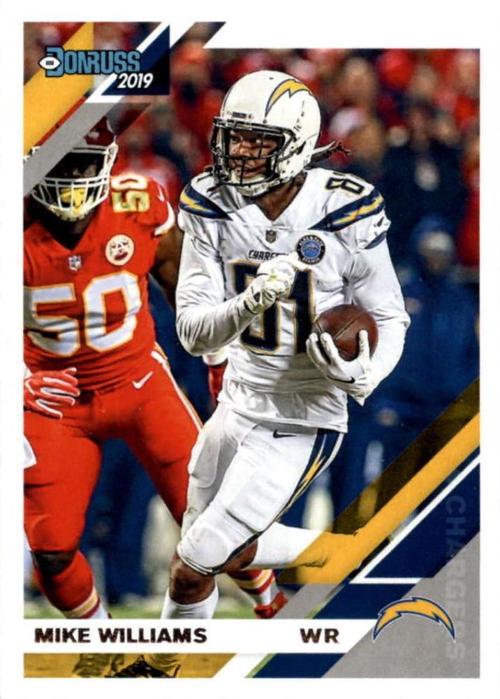 #132 Mike Williams - Los Angeles Chargers - 2019 Donruss Football