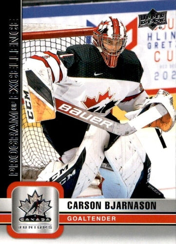 #132 Carson Bjarnason - Canada - 2023 Upper Deck Team Canada Juniors Hockey