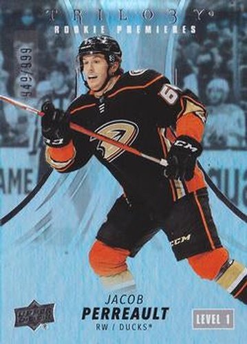 #132 Jacob Perreault - Anaheim Ducks - 2022-23 Upper Deck Trilogy Hockey