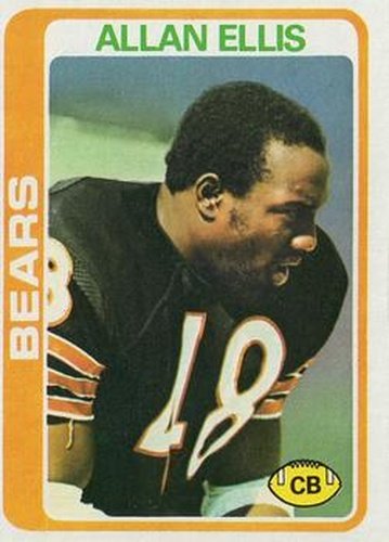 #132 Allan Ellis - Chicago Bears - 1978 Topps Football
