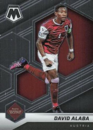 #132 David Alaba - Austria - 2021-22 Panini Mosaic Road to FIFA World Cup Soccer