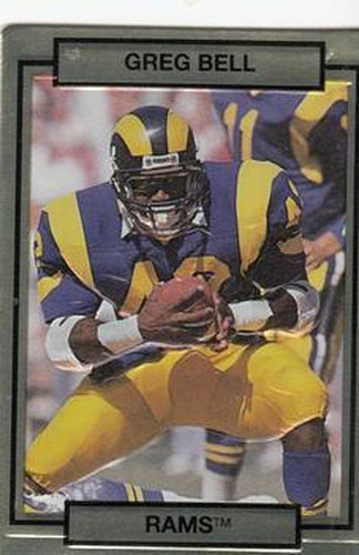 #132 Greg Bell - Los Angeles Rams - 1990 Action Packed Football