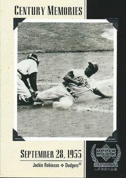 #132 Jackie Robinson - Brooklyn Dodgers - 1999 Upper Deck Century Legends Baseball