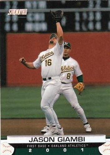 #132 Jason Giambi - Oakland Athletics - 2001 Stadium Club Baseball