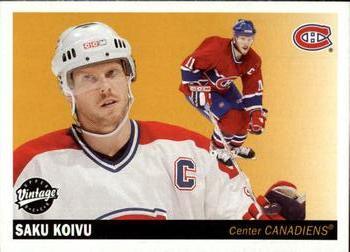 #132 Saku Koivu - Montreal Canadiens - 2002-03 Upper Deck Vintage Hockey