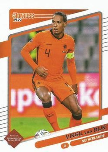 #132 Virgil van Dijk - Netherlands - 2021-22 Donruss Road to FIFA World Cup Qatar 2022 Soccer
