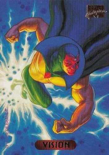 #132 Vision - 1994 Fleer Marvel Masterpieces Hildebrandt Brothers