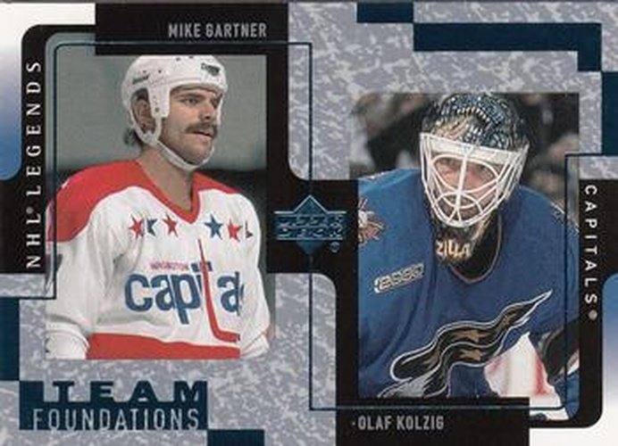 #132 Mike Gartner / Olaf Kolzig - Washington Capitals - 2000-01 Upper Deck Legends Hockey