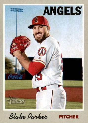 #132 Blake Parker - Los Angeles Dodgers - 2019 Topps Heritage Baseball