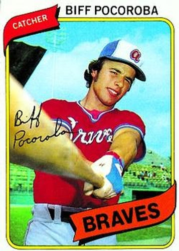 #132 Biff Pocoroba - Atlanta Braves - 1980 Topps Baseball
