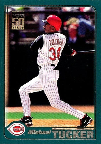 #132 Michael Tucker - Cincinnati Reds - 2001 Topps Baseball