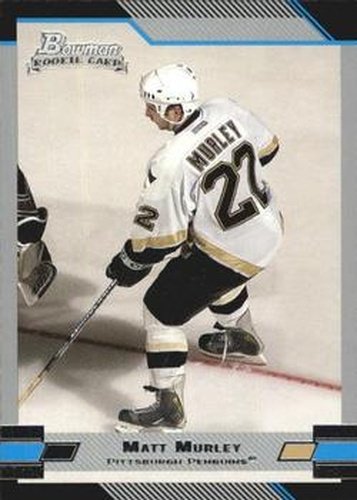 #132 Matt Murley - Pittsburgh Penguins - 2003-04 Bowman Draft Picks and Prospects Hockey