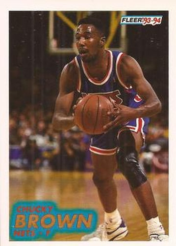 #132 Chucky Brown - New Jersey Nets - 1993-94 Fleer Basketball