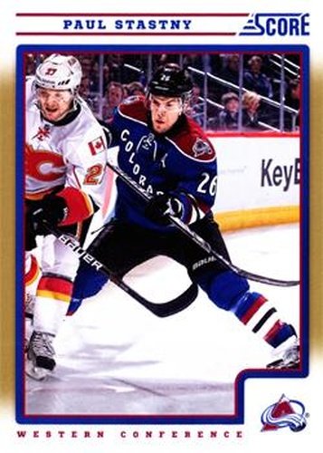#132 Paul Stastny - Colorado Avalanche - 2012-13 Score - Gold Rush Hockey