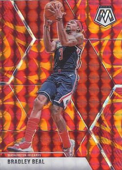 #132 Bradley Beal - Washington Wizards - 2019-20 Panini Mosaic - Reactive Orange Basketball