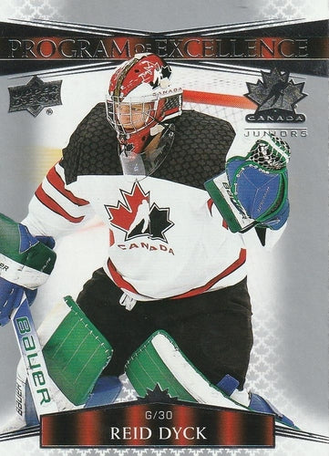 #132 Reid Dyck - Canada - 2022-23 Upper Deck Team Canada Juniors Hockey