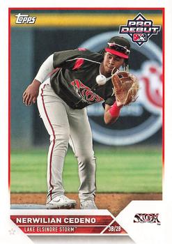 #PD-132 Nerwilian Cedeno - Lake Elsinore Storm - 2023 Topps Pro Debut Baseball