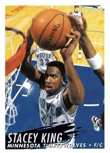 #132 Stacey King - Minnesota Timberwolves - 1994-95 Fleer Basketball