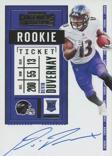#132b Devin Duvernay - Baltimore Ravens - 2020 Panini Contenders Football