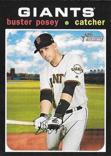 #133 Buster Posey - San Francisco Giants - 2020 Topps Heritage Baseball