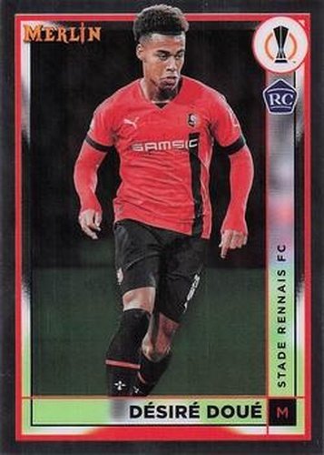 #133 Désiré Doué - Stade Rennais FC - 2022-23 Merlin Chrome UEFA Club Competitions Soccer