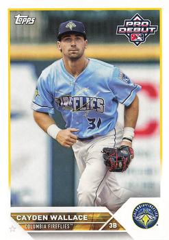 #PD-133 Cayden Wallace - Columbia Fireflies - 2023 Topps Pro Debut Baseball