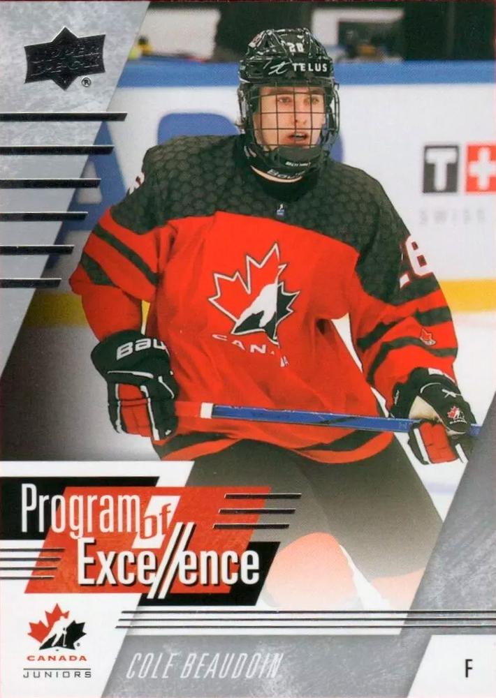 #133 Cole Beaudoin - Canada - 2024 Upper Deck Team Canada Juniors Hockey