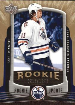 #133 Jean-Francois Jacques - Edmonton Oilers - 2005-06 Upper Deck Rookie Update Hockey