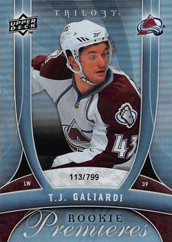 #133 T.J. Galiardi - Colorado Avalanche - 2009-10 Upper Deck Trilogy Hockey