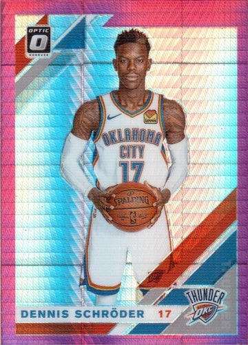#133 Dennis Schroder - Oklahoma City Thunder - 2019-20 Donruss Optic - Hyper Pink Basketball