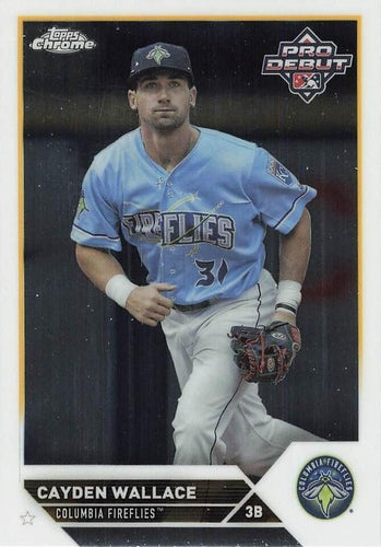 #PDC-133 Cayden Wallace - Columbia Fireflies - 2023 Topps Pro Debut - Chrome Baseball