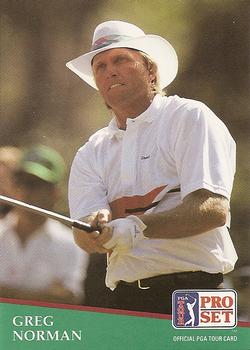 #133 Greg Norman - 1991 Pro Set PGA Tour Golf
