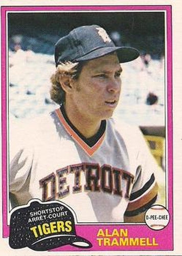 #133 Alan Trammell - Detroit Tigers - 1981 O-Pee-Chee - Gray Back Baseball