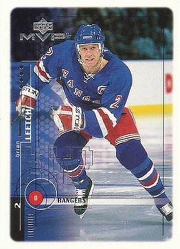 #133 Brian Leetch - New York Rangers - 1998-99 Upper Deck MVP Hockey